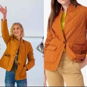 J. Crew Quilted Regent Blazer Puffer Jacket with PrimaLoft Size Extra Small XS